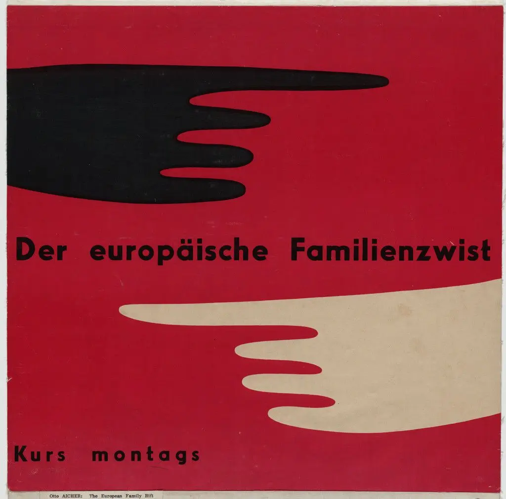 Der Europäische Familienzwist (The European family quarrel) by Otl Aicher (also known as Otto Aicher)