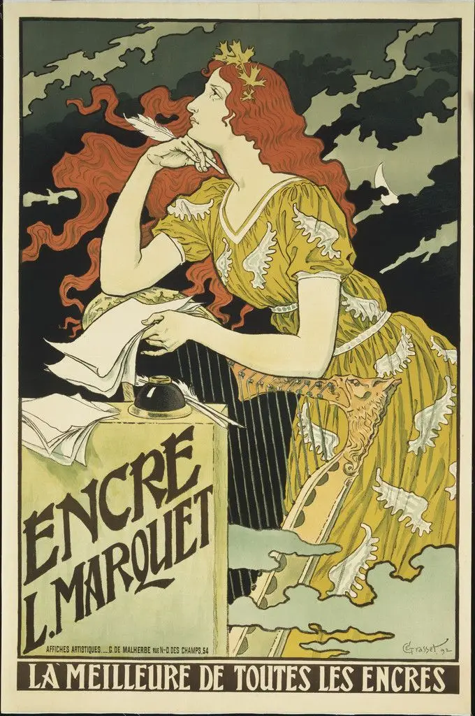Encre L. Marquet, La Meilleure de Toutes les Encres by Eugène Grasset