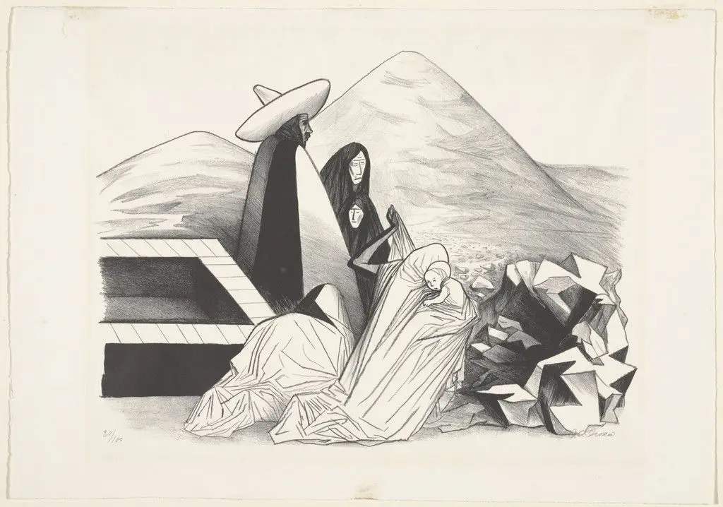 Mexican Landscape by José Clemente Orozco