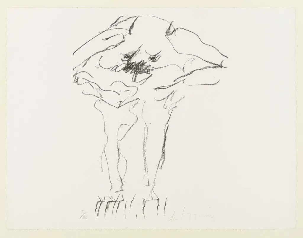 Clam Digger (Litho #3) from 9 by Willem de Kooning