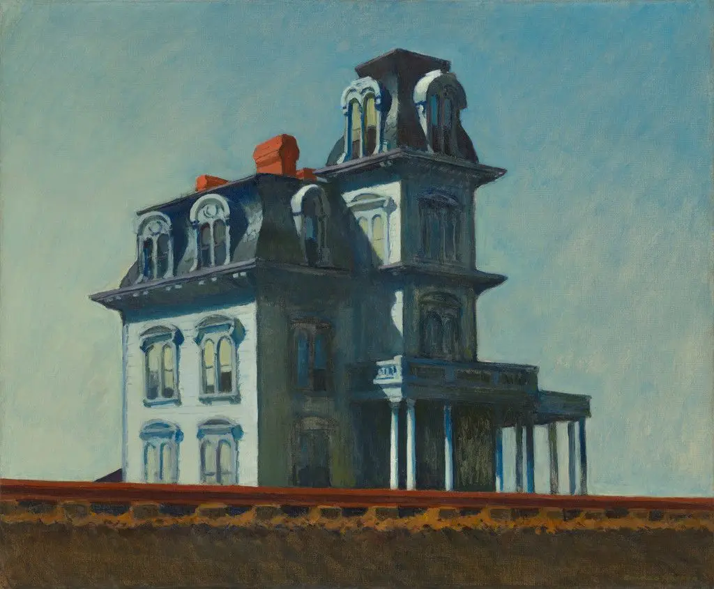 House by the Railroad by Edward Hopper