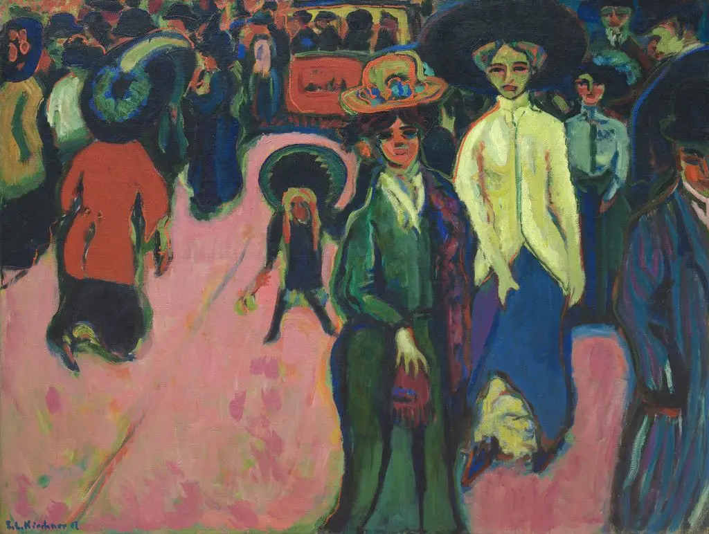 Street, Dresden by Ernst Ludwig Kirchner
