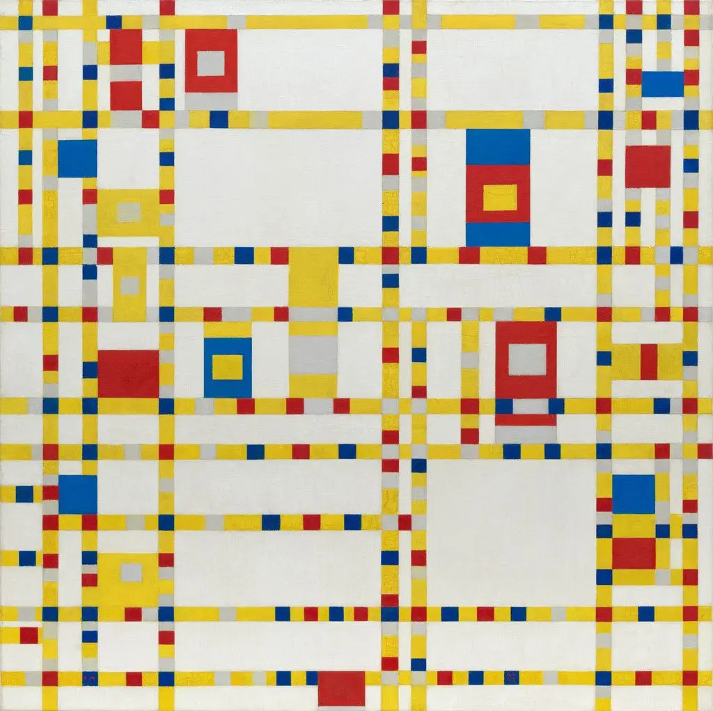Broadway Boogie Woogie by Piet Mondrian