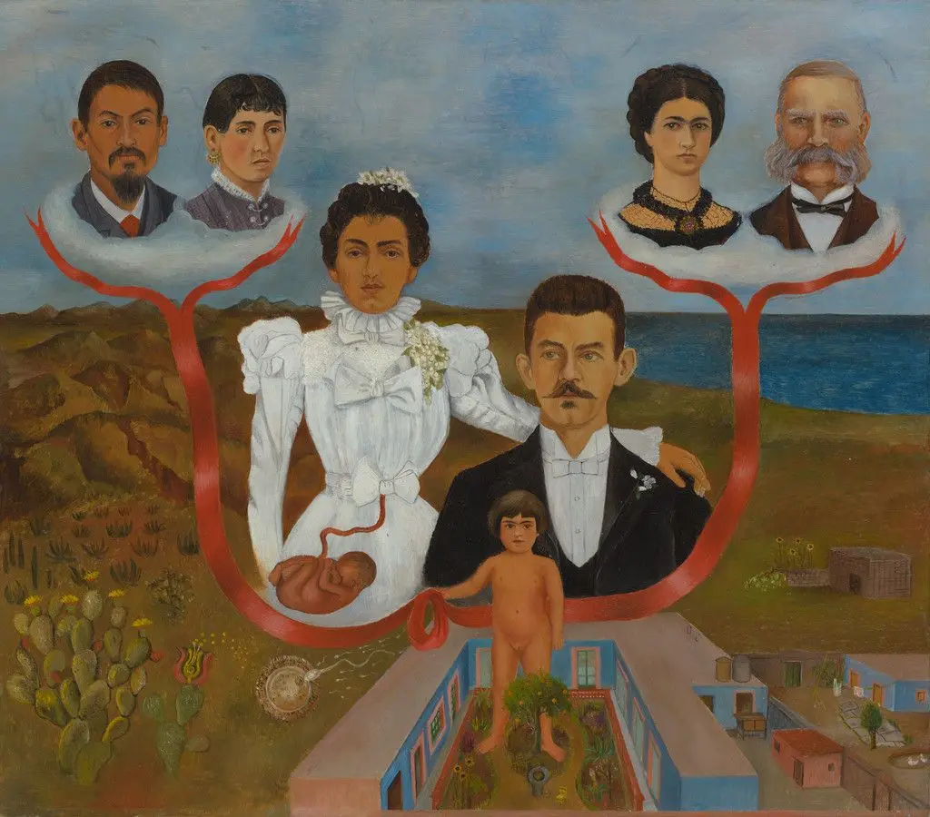 My Grandparents, My Parents, and I by Frida Kahlo