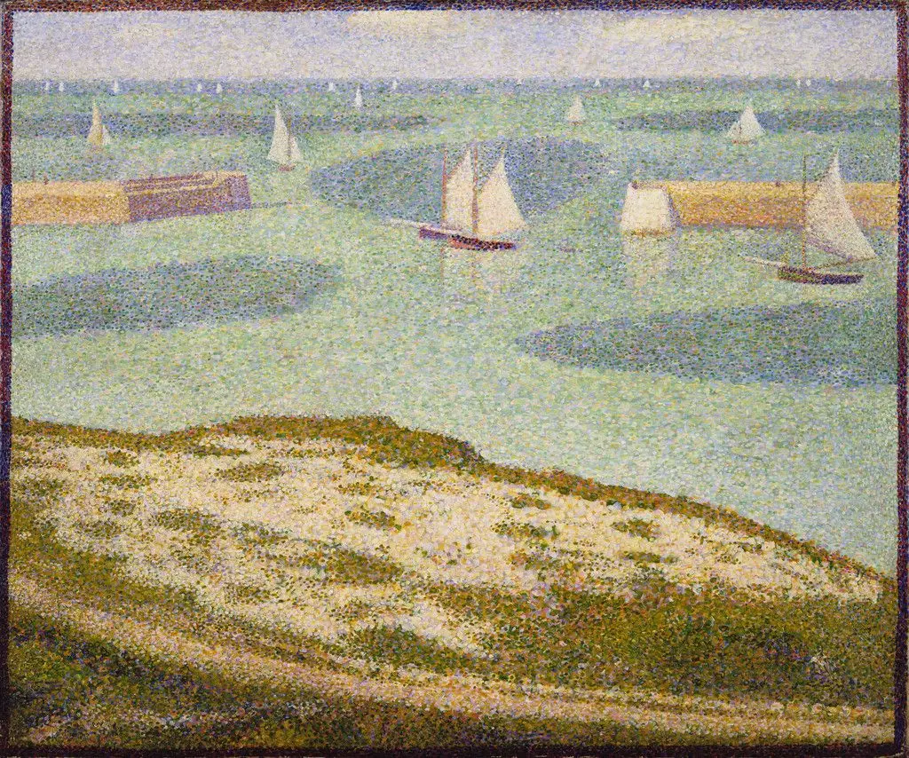 Port-en-Bessin, Entrance to the Harbor by Georges-Pierre Seurat