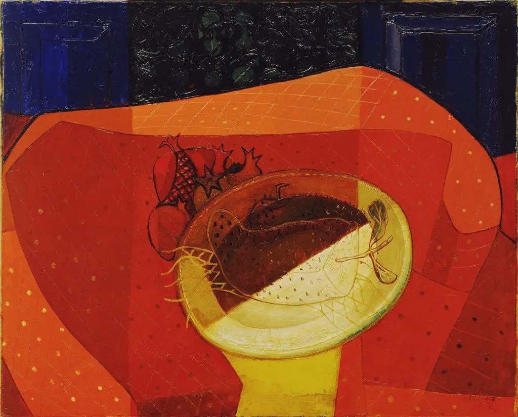 Still Life in Red by Amelia Peláez Del Casal