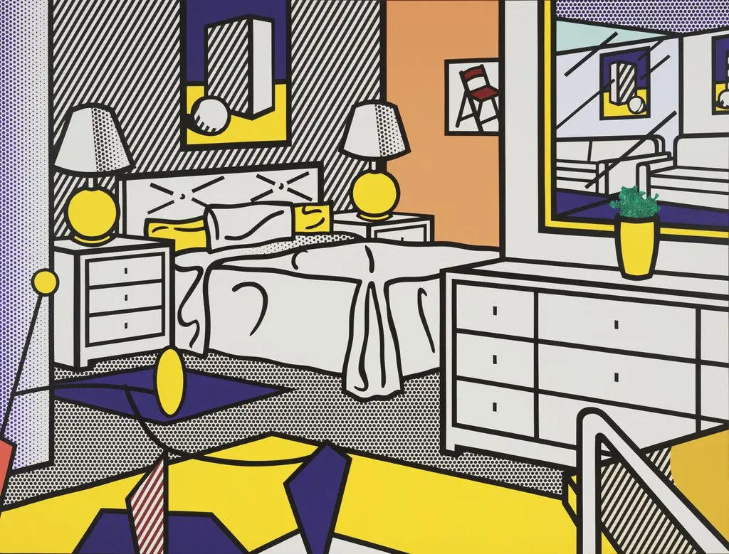 Interior with Mobile by Roy Lichtenstein