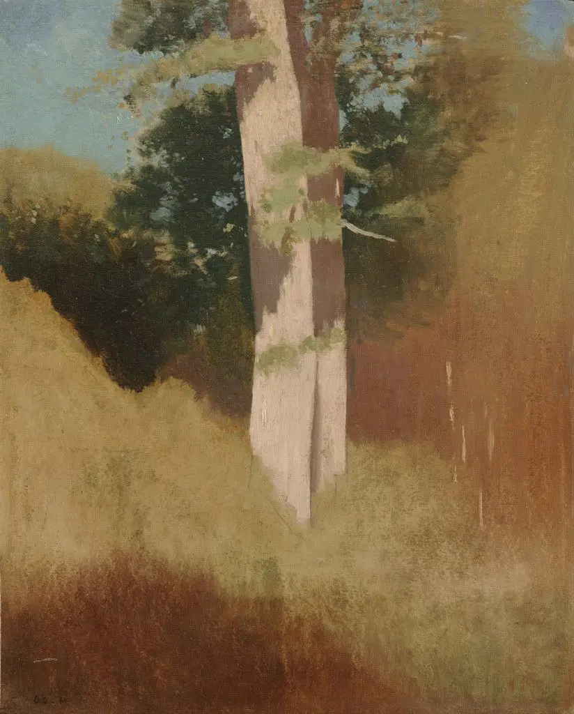 Trees in the Blue Sky by Odilon Redon