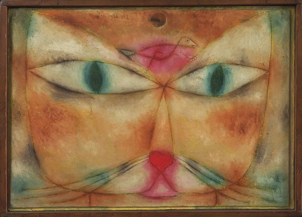 Cat and Bird by Paul Klee