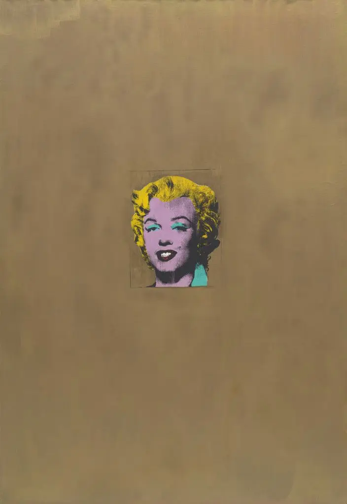 Gold Marilyn Monroe by Andy Warhol