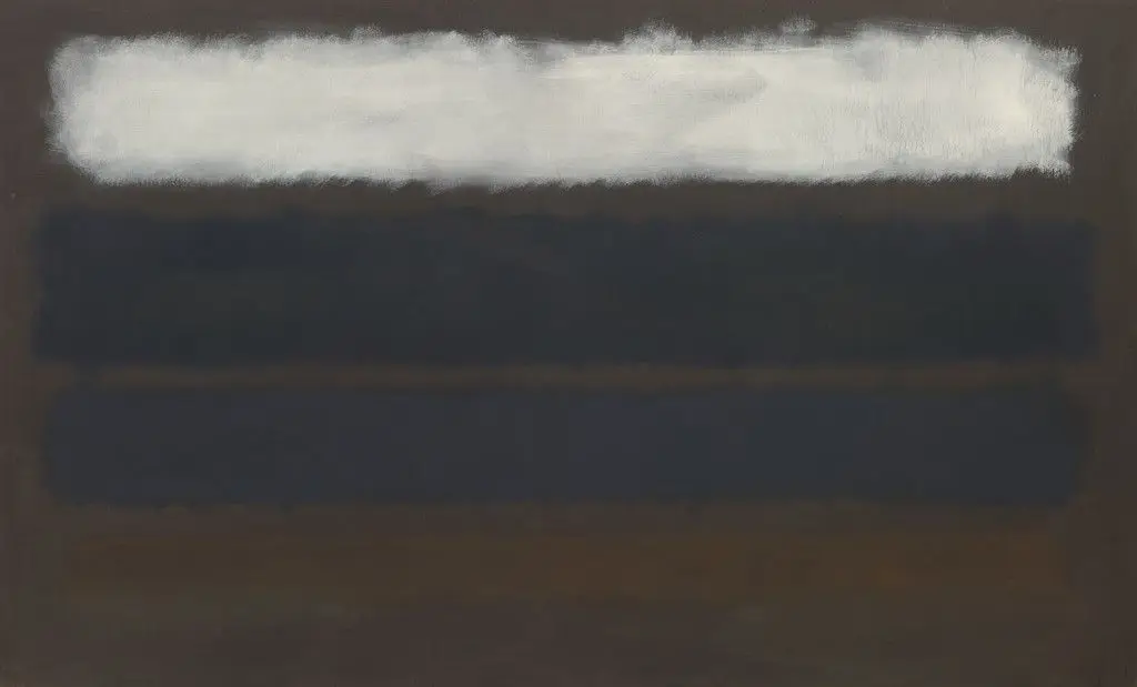 No. 14 (Horizontals, White over Darks) by Mark Rothko