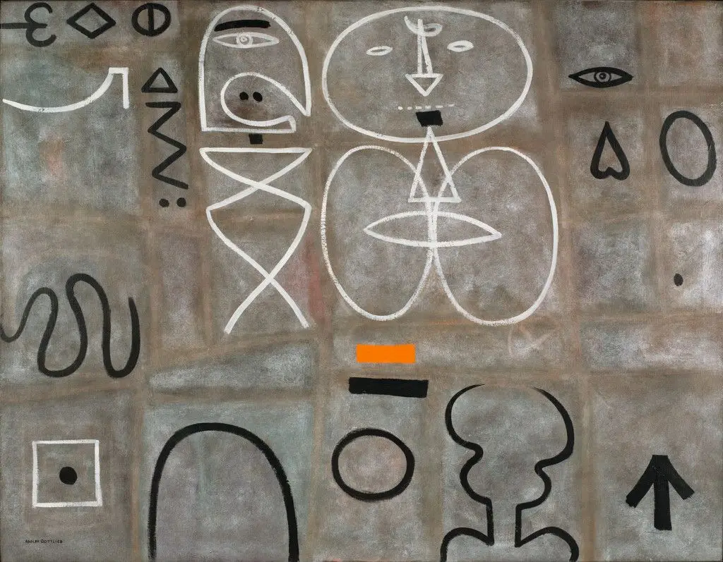 Man Looking at Woman by Adolph Gottlieb