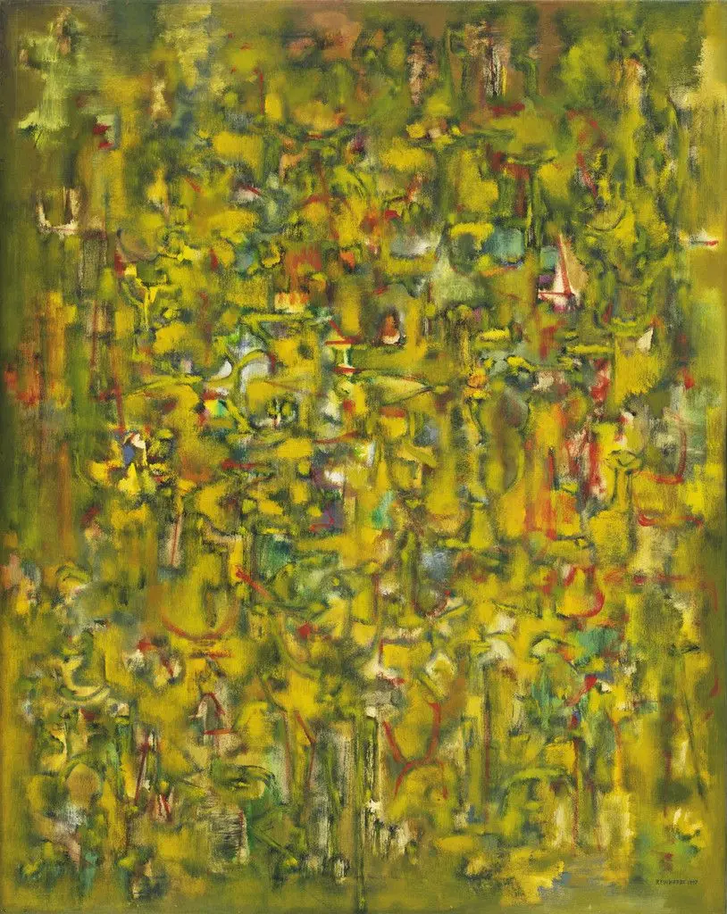 Number 43 (Abstract Painting, Yellow) by Ad Reinhardt