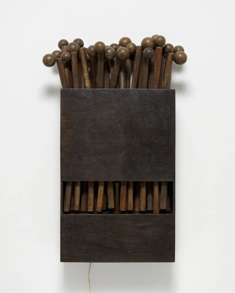 Rods (62), Balls (31) and Boxes by Pol Bury