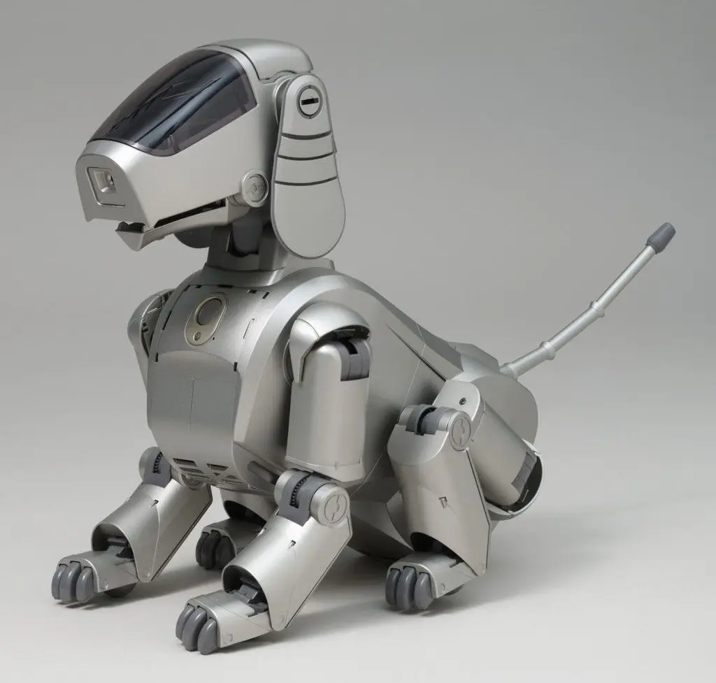 AIBO entertainment robot (ERS-110) by Hajime Sorayama, Sony Corporation, Tokyo