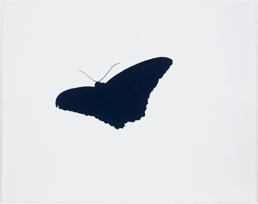 Untitled (Butterfly Prussian Blue) by Iran do Espirito Santo