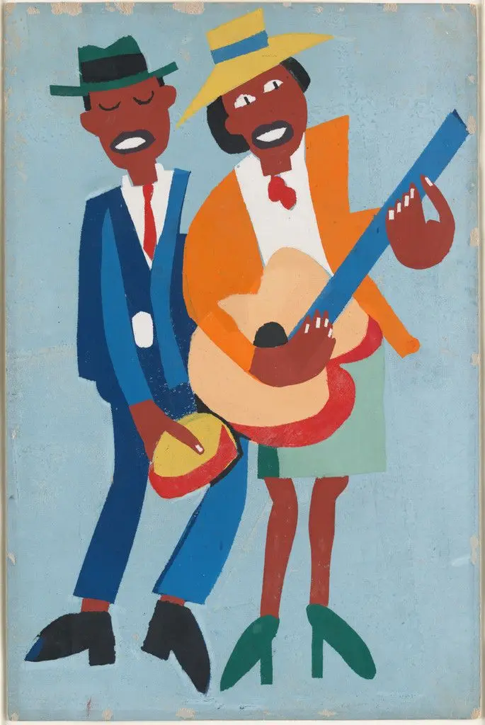 Blind Singer by William H. Johnson