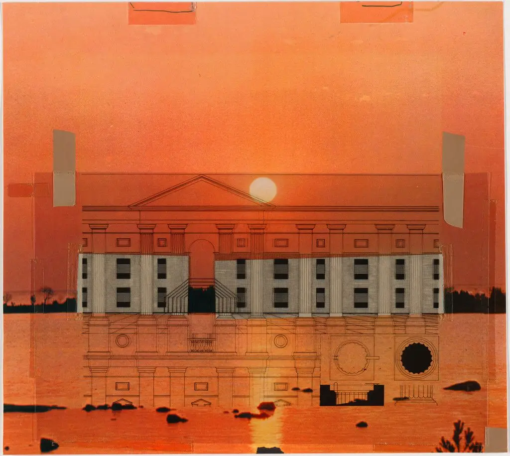 Housing, project (Elevation) by Alessandro Mendini