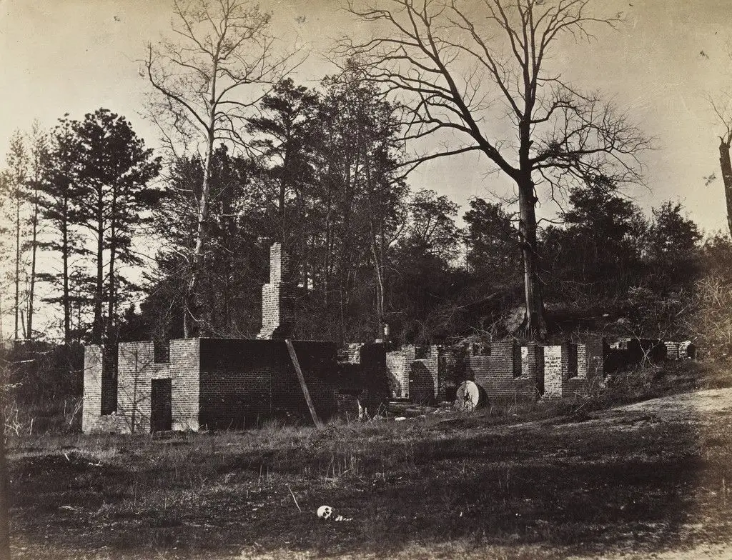 Ruins of the Gaines' Mill, Virginia by Alexander Gardner