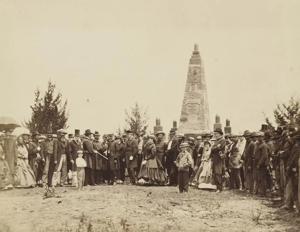 Dedication of Monument on Bull Run Battle-Field by Alexander Gardner