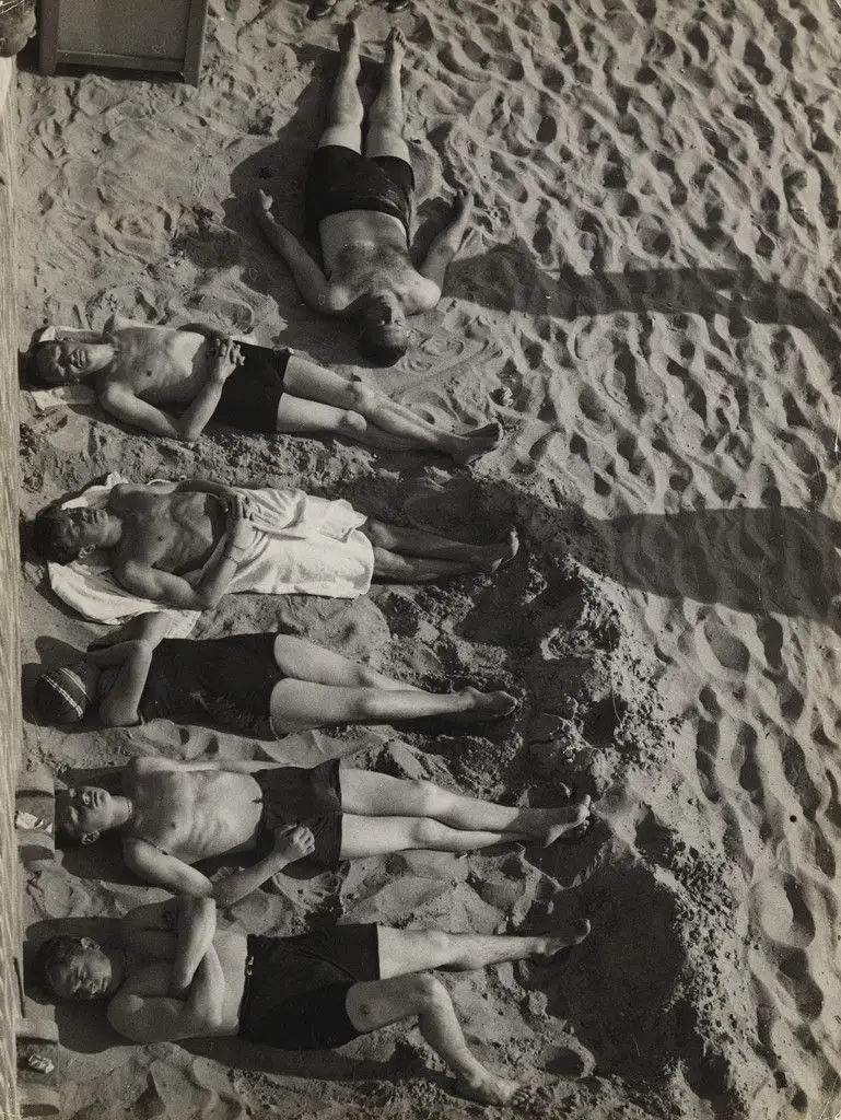 Six at the Beach by Umbo (Otto Umbehr)