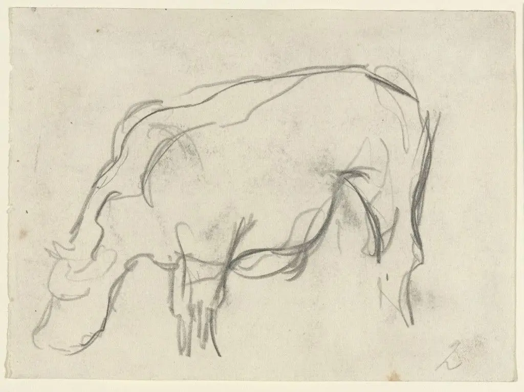 Study for Composition VIII (The Cow) by Theo van Doesburg