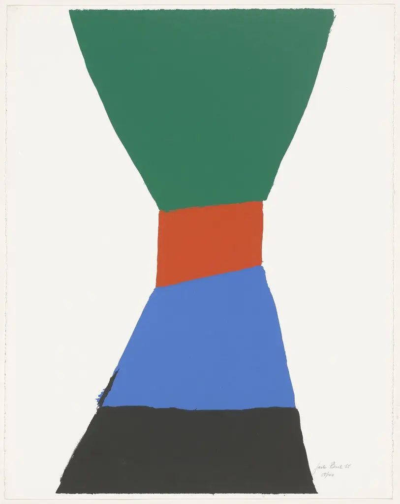 Red Sash - New York from the portfolio Five Colour Prints by Jack Bush