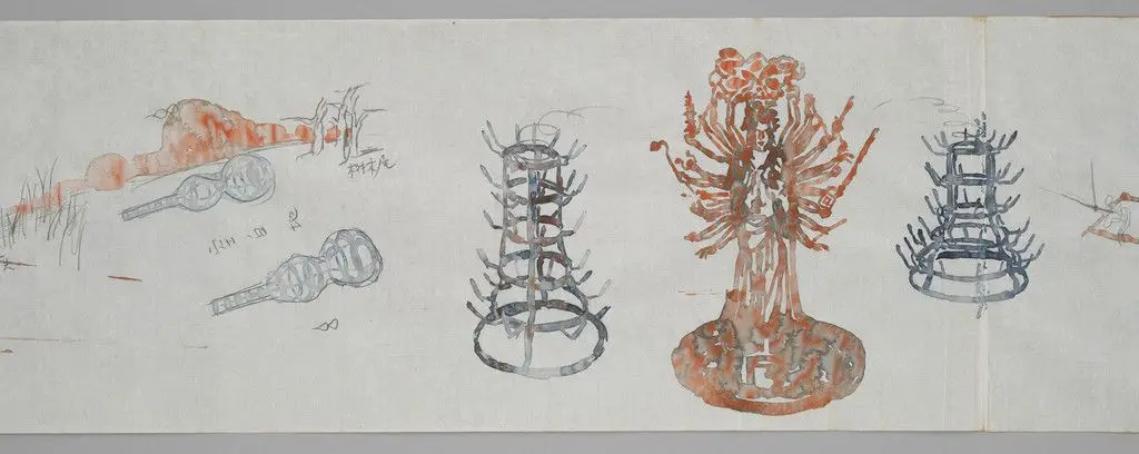 Long Scroll by Huang Yong Ping