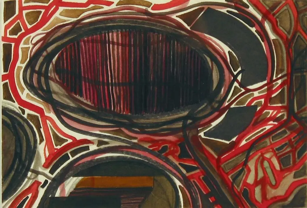 Untitled (Pacific No. 37: 100 Channels) by Franz Ackermann