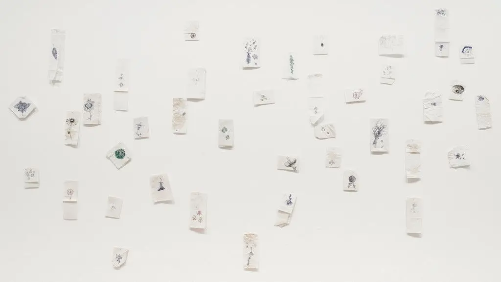 A diary of flowers (realness) by Jim Hodges