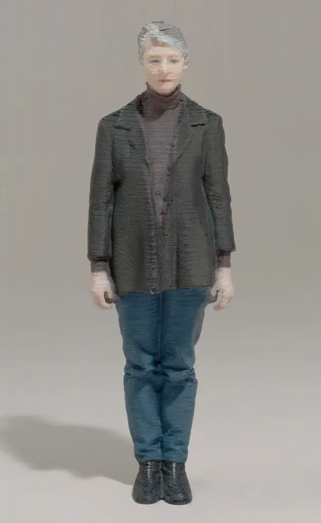 Karin Sander 1:10, 1997, 3D-bodyscan of the living person, by Karin Sander