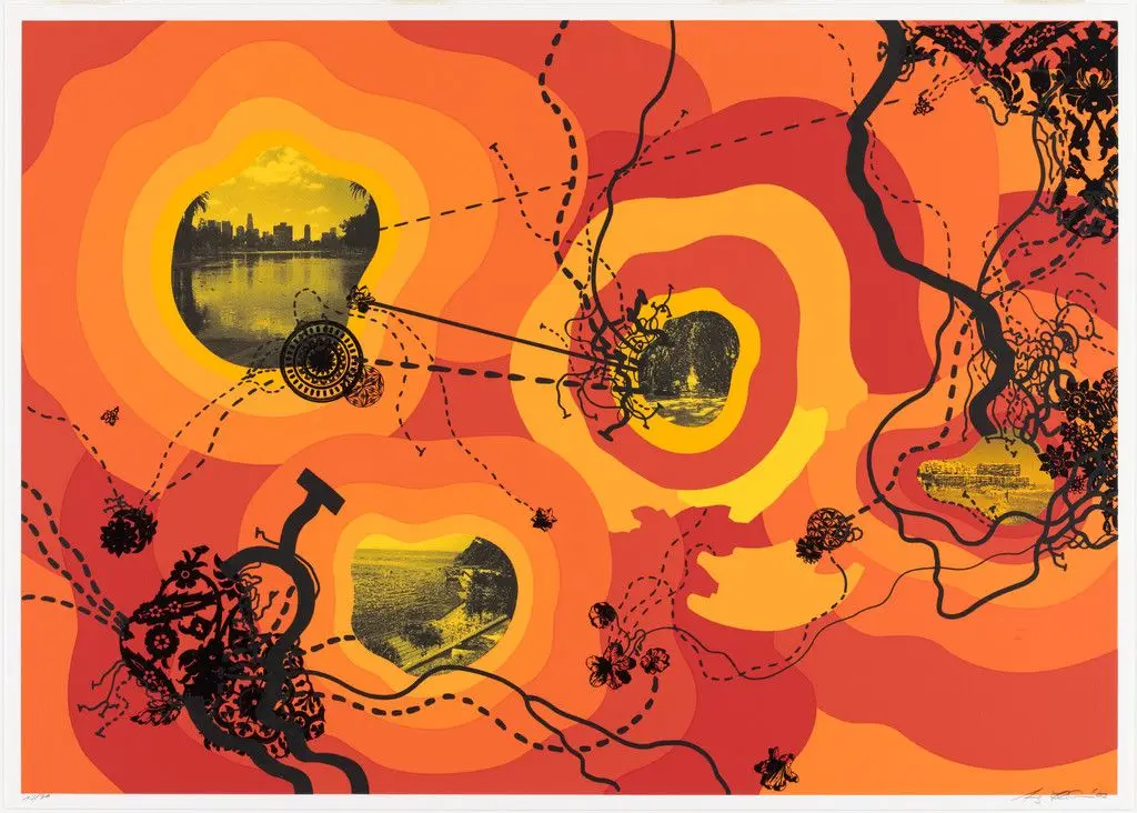 Peak Season (for Parkett no. 68) by Franz Ackermann