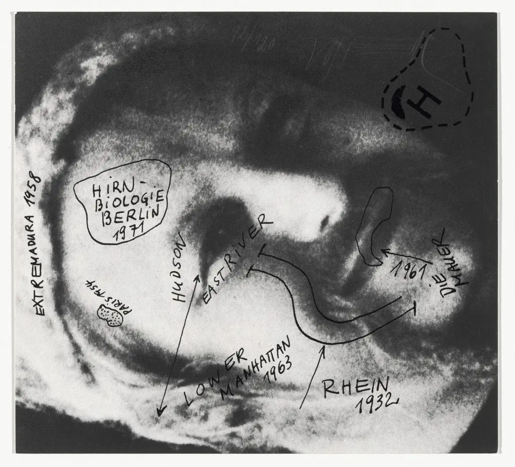 Self Portrait (Selbstbildnis) from Graphics of Capitalist Realism (Grafik des Kapitalistischen Realismus) by Wolf Vostell