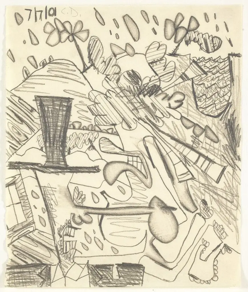8/15/01 by Carroll Dunham