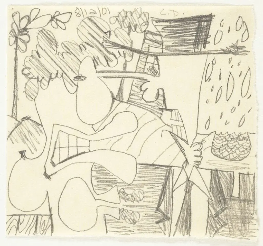 8/11/01 by Carroll Dunham