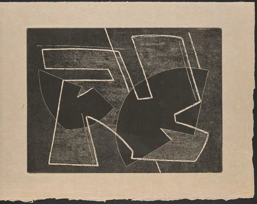 Plate (folio 26) from Hommage à Roger Lacourière by Alberto Magnelli