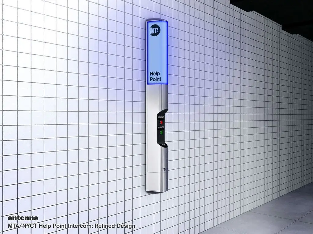 Help Point Intercom for the New York City Subway by Masamichi Udagawa, Sigi Moeslinger, Antenna Design, MTA New York City Transit Team