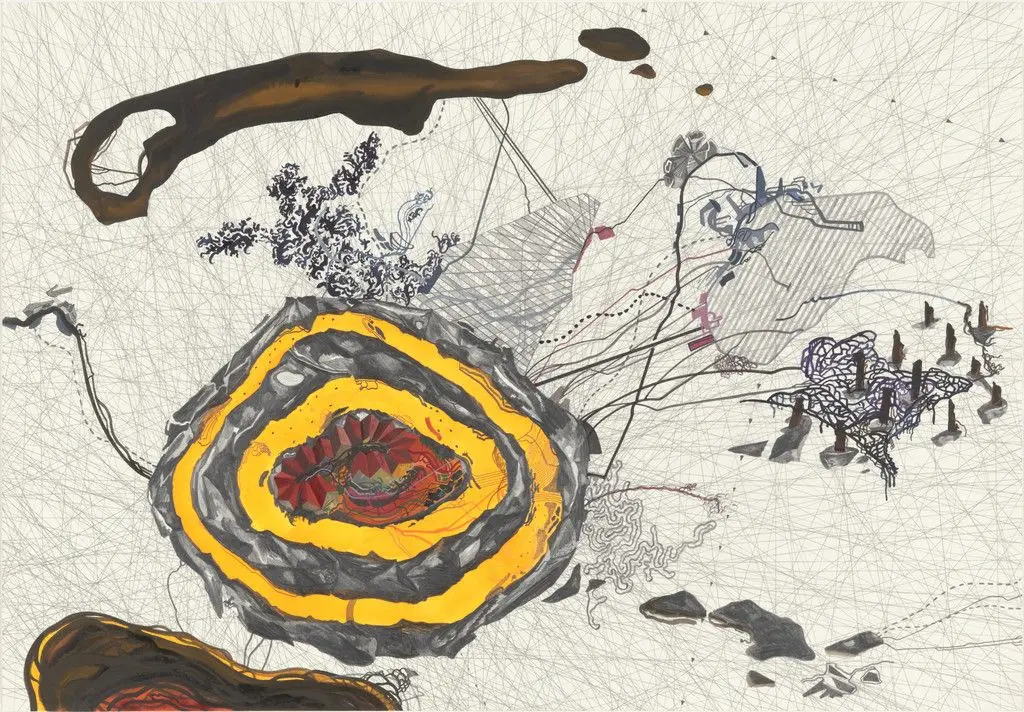 Untitled (Mental Map: Peak Season) by Franz Ackermann