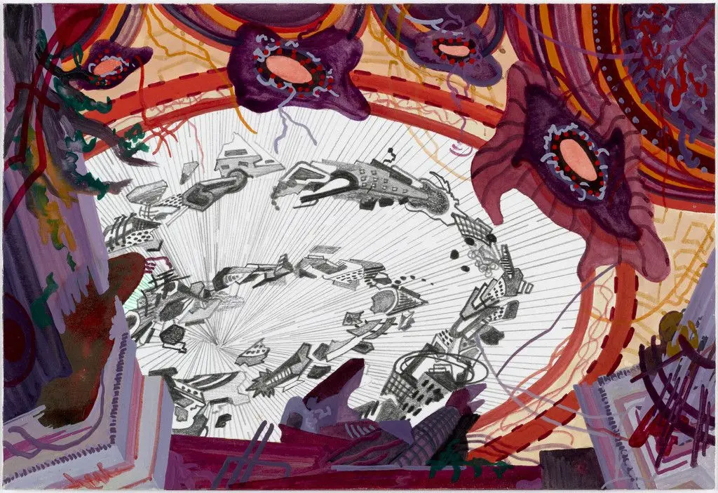 Mental Map: St. Gallen Projection by Franz Ackermann