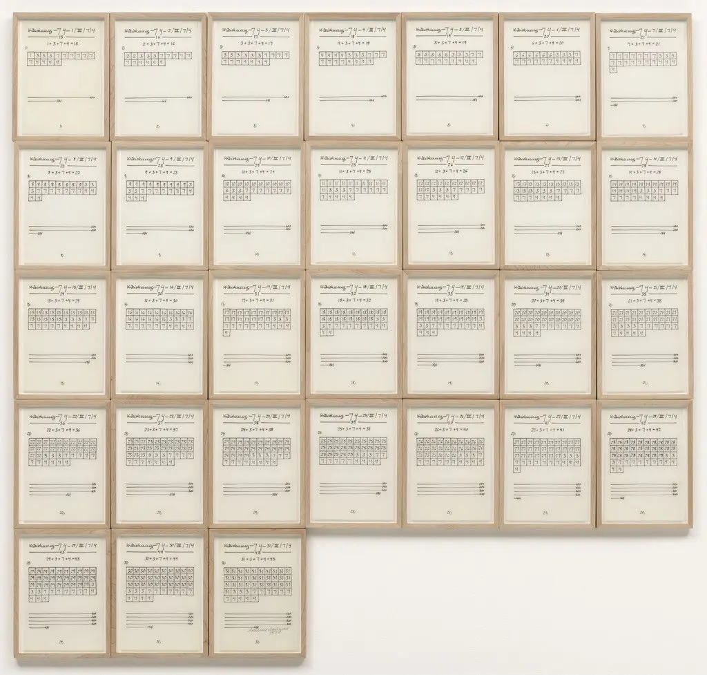 Month III (March) by Hanne Darboven
