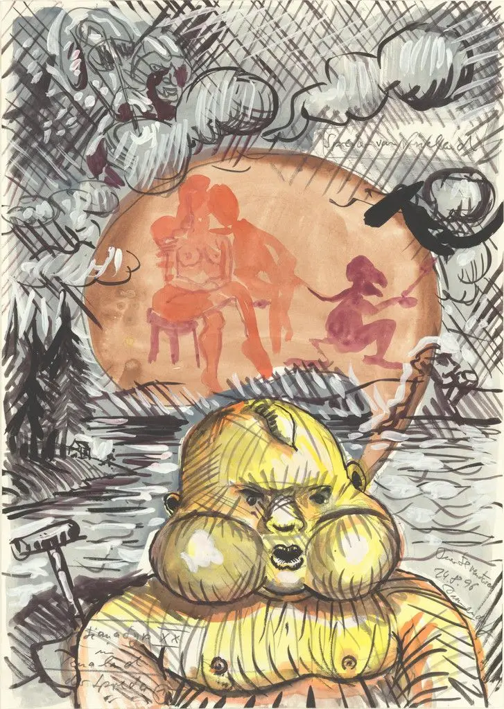 Gyntianatyp XX im Aualand by Jörg Immendorff