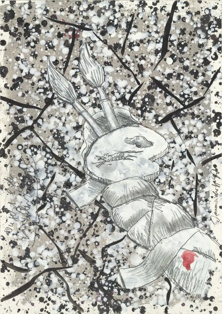 Wie gehts der Künstlerhand by Jörg Immendorff