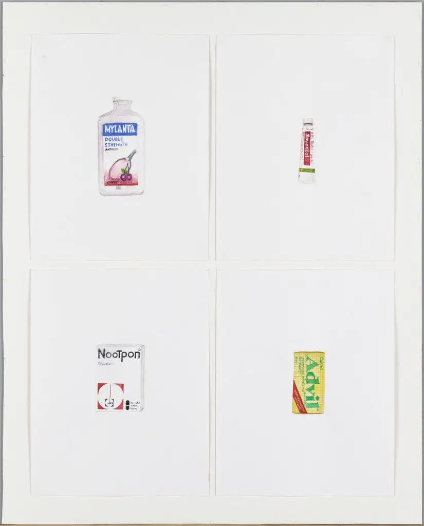 Mylanta/Soventol/Nootpon/Advil by Tony Oursler