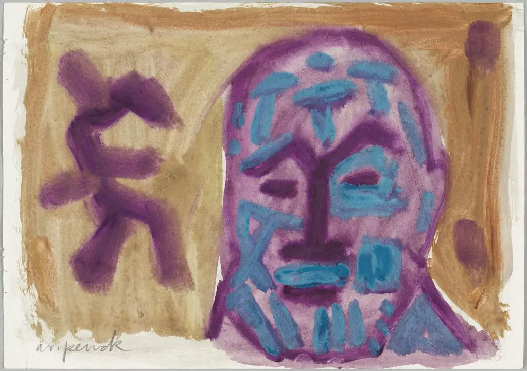 Untitled (Selbstportrait) by A.R. Penck (Ralf Winkler)