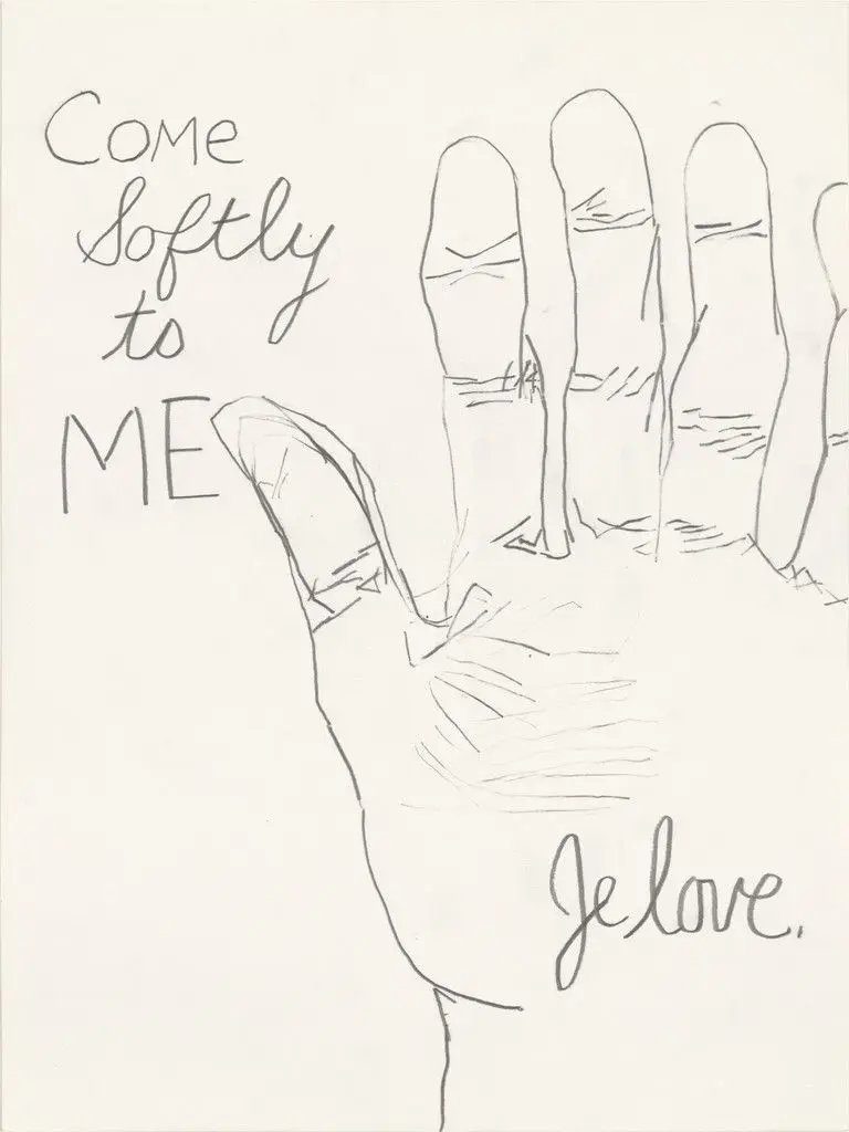 Untitled (Come Softly to Me...) by Jack Pierson