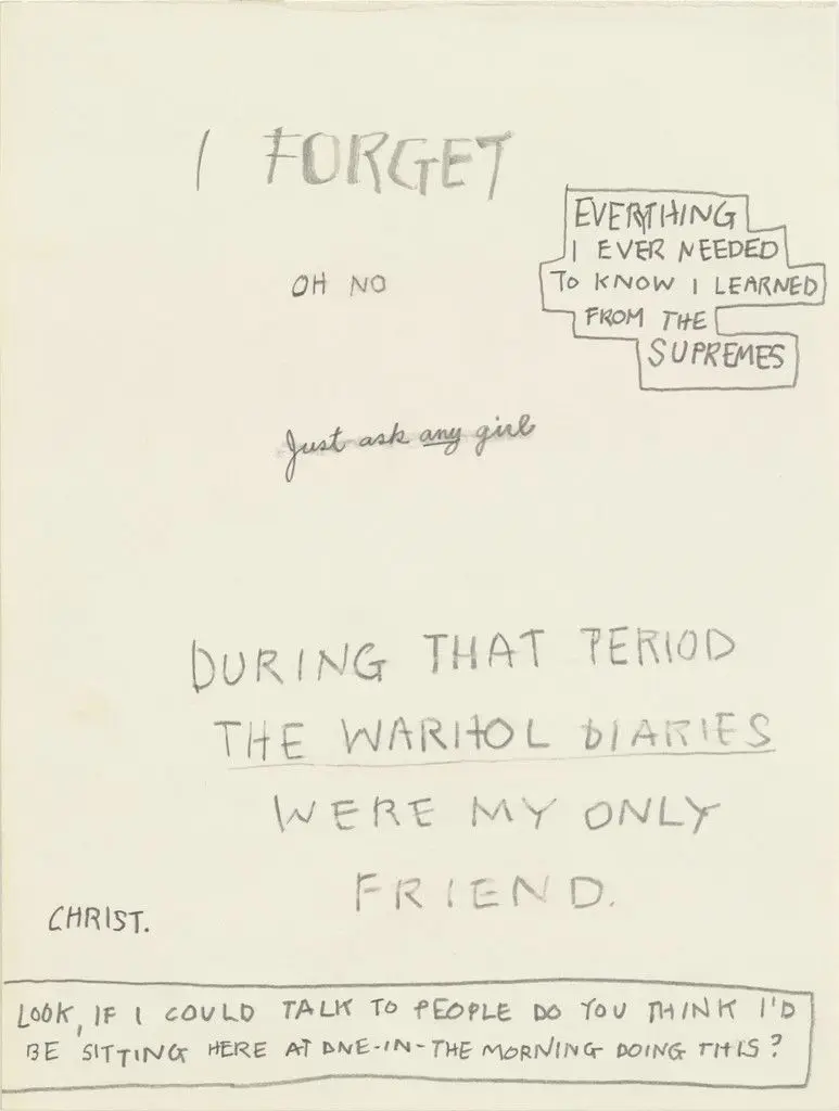 Untitled (I Forgot...) by Jack Pierson