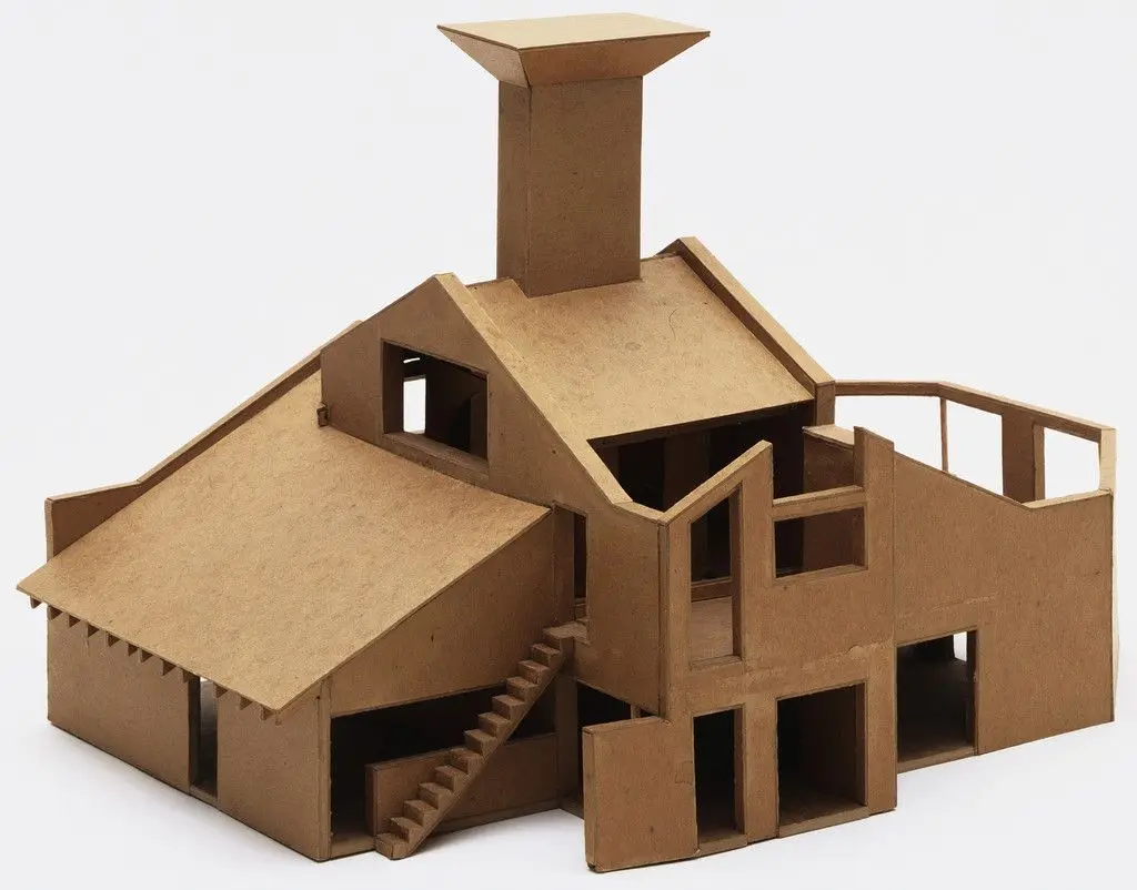 Vanna Venturi House, Chestnut Hill, Pennsylvania, Scheme III B (Scale model, 1/4" = 1') by Robert Venturi