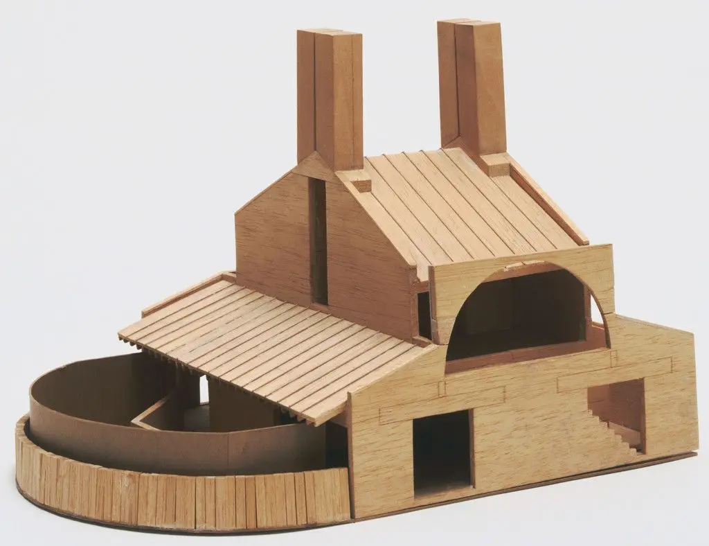 Vanna Venturi House, Chestnut Hill, Pennsylvania, Scheme IV A (Scale model, 1/4" = 1') by Robert Venturi