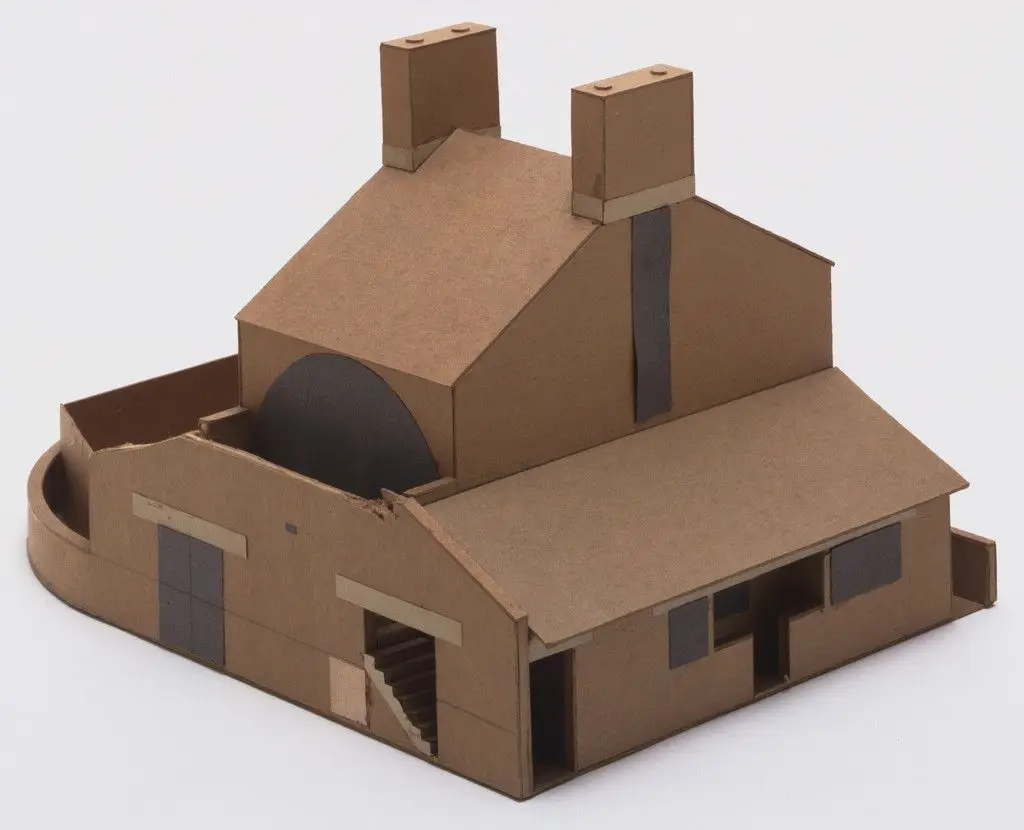 Vanna Venturi House, Chestnut Hill, Pennsylvania, Scheme IV B (Scale model, 1/4" = 1') by Robert Venturi