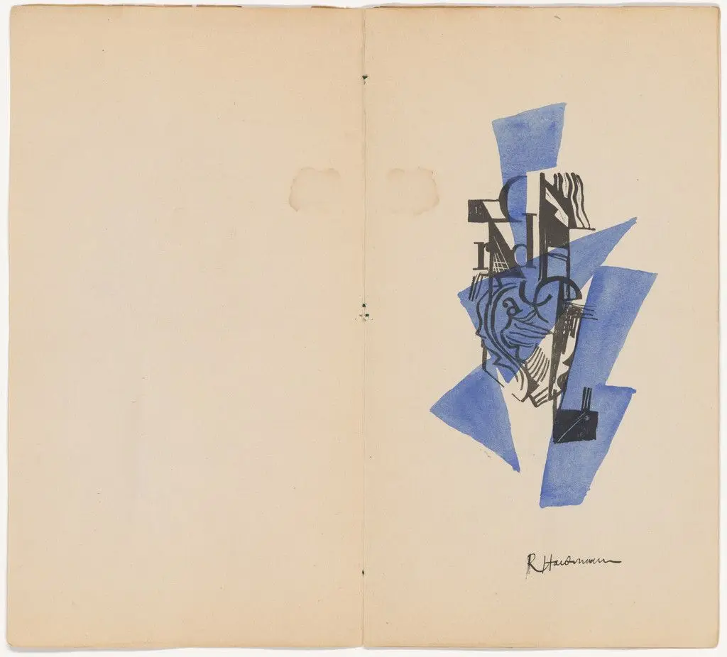 Plate (folio 3) from Material der Malerei Plastik Architektur by Raoul Hausmann